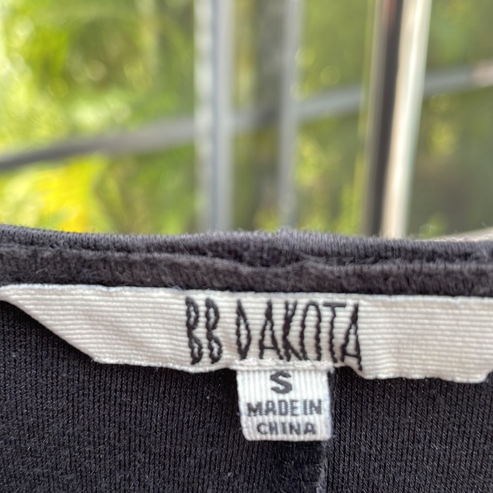 BB Dakota Black Tunic Mini Dress- Size Small - Picture 3 of 3
